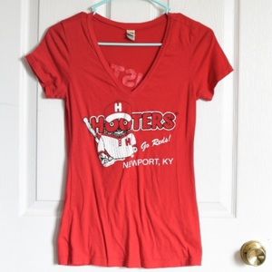 Rare Hooters Pete Rose Limited Edition Tee V-Neck